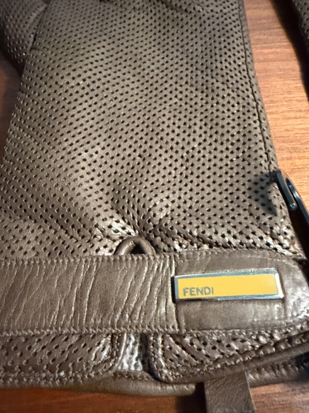 Vintage Fendi Leather Driving Gloves